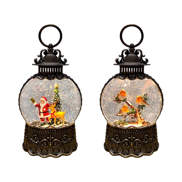 Santa Robin Spinner 25cm Assorted Santa Robin Spinner 25cm Assorted