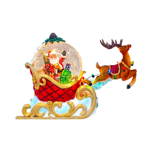 Santa Sleigh Spinner 29.5cm Santa Sleigh Spinner 29.5cm