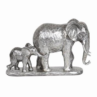 Elephant Family Silver 28x18cm Elephant Family Silver 28x18cm