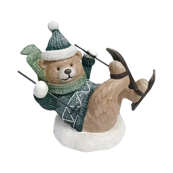 Skiing Bear 18x14cm Skiing Bear 18x14cm