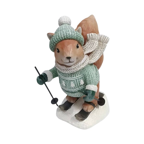 Skiing Squirrel 9x19cm Skiing Squirrel 9x19cm