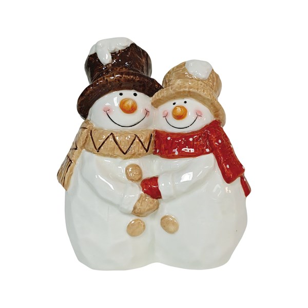 Snowman Couple 14x16cm Snowman Couple 14x16cm