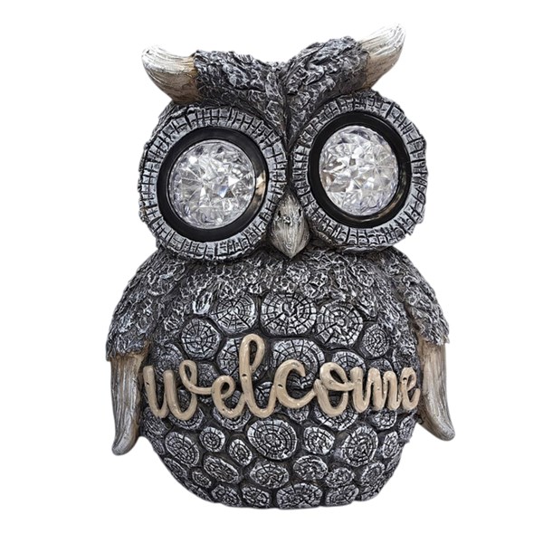 Solar Welcome Owl 23x24cm Solar Welcome Owl 23x24cm