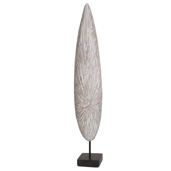 Tall Decorative Leaf Sculpture on Stand 70.5cm Tall Decorative Leaf Sculpture on Stand 70.5cm