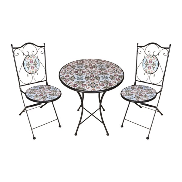Tavenna Bistro Set – Leaf Floral Design 60x75cm Tavenna Bistro Set – Leaf Floral Design 60x75cm
