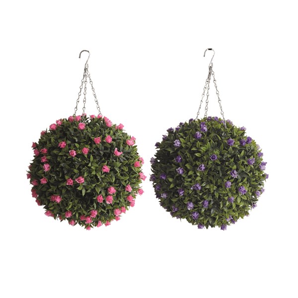 Topiary Hanging Ball 30cm 2 Assorted Topiary Hanging Ball 30cm 2 Assorted