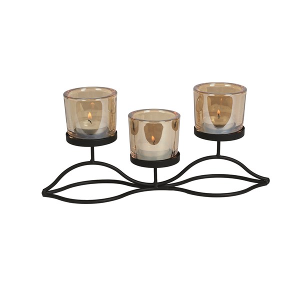 Triple Tealight Holder 29cm Triple Tealight Holder 29cm