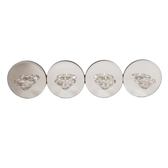 Wall Silver Mirror Tea Light Holder 48.5cm