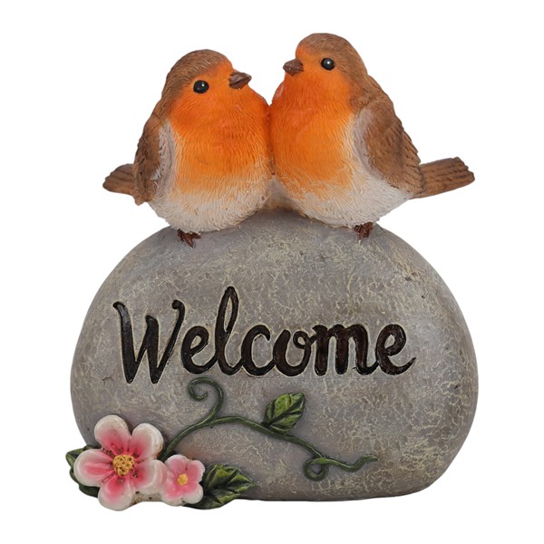Welcome Robins 8x9.5cm