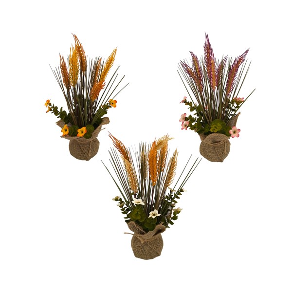 Wheat Jute Pot 35cm 3 Assorted Wheat Jute Pot 35cm 3 Assorted