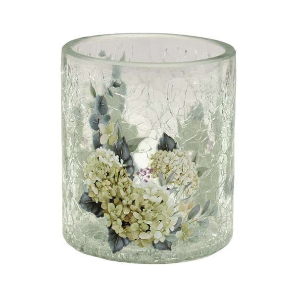 White Hydrangea Tealight Holder 7cm White Hydrangea Tealight Holder 7cm