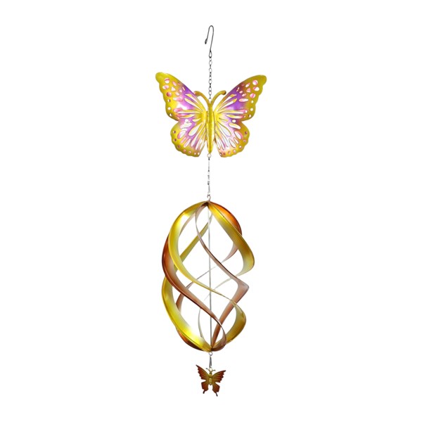 Yellow Butterfly Wind Spinner 73cm Yellow Butterfly Wind Spinner 73cm