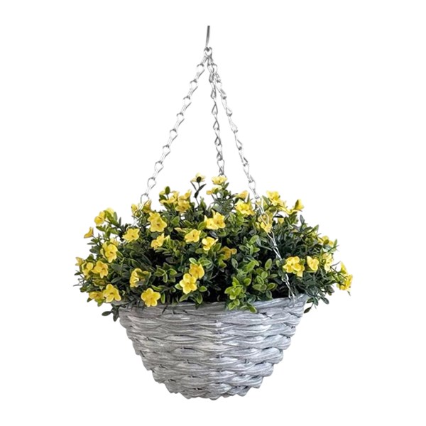 Yellow Hanging Basket 46cm