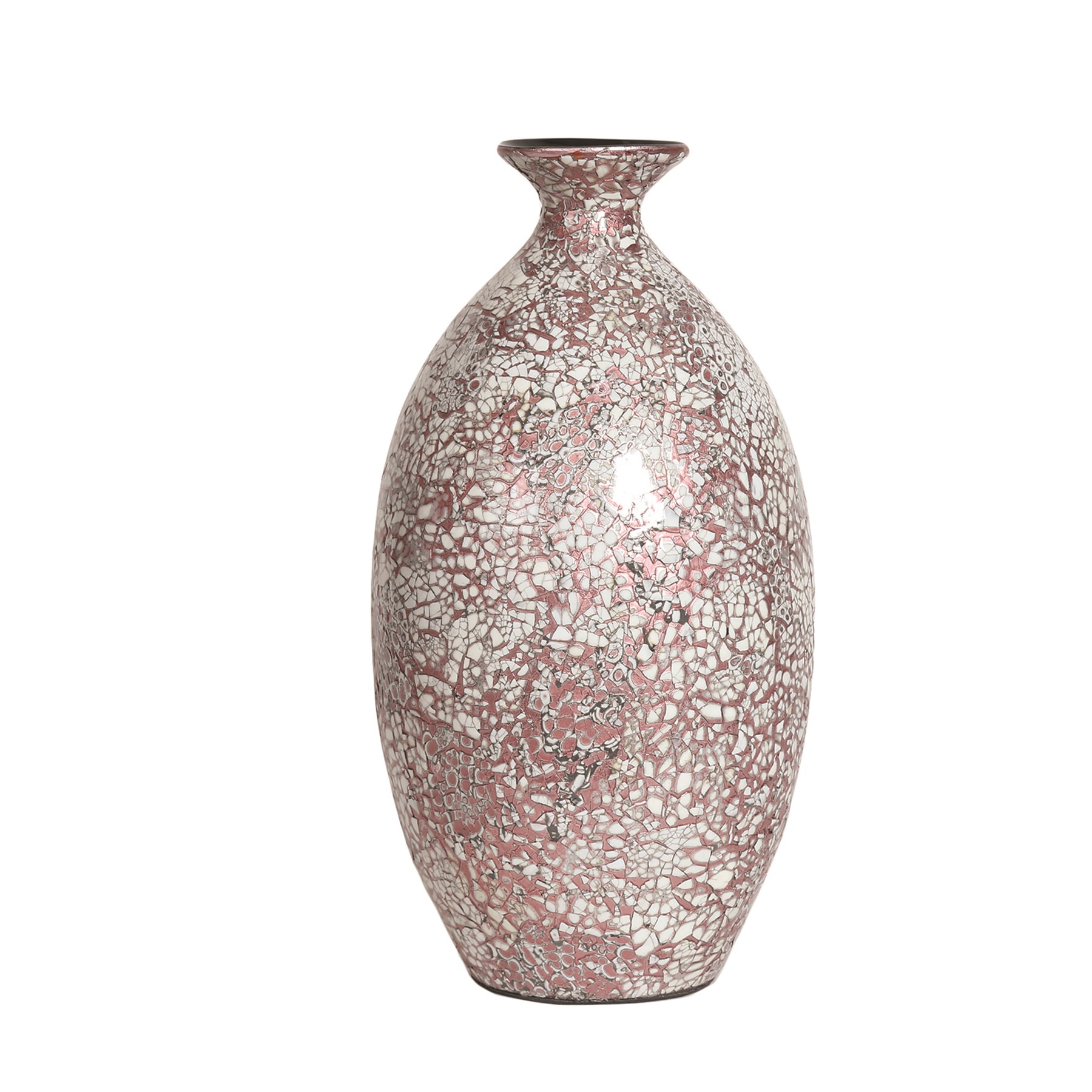 Metallic Blush Vase 36cm
