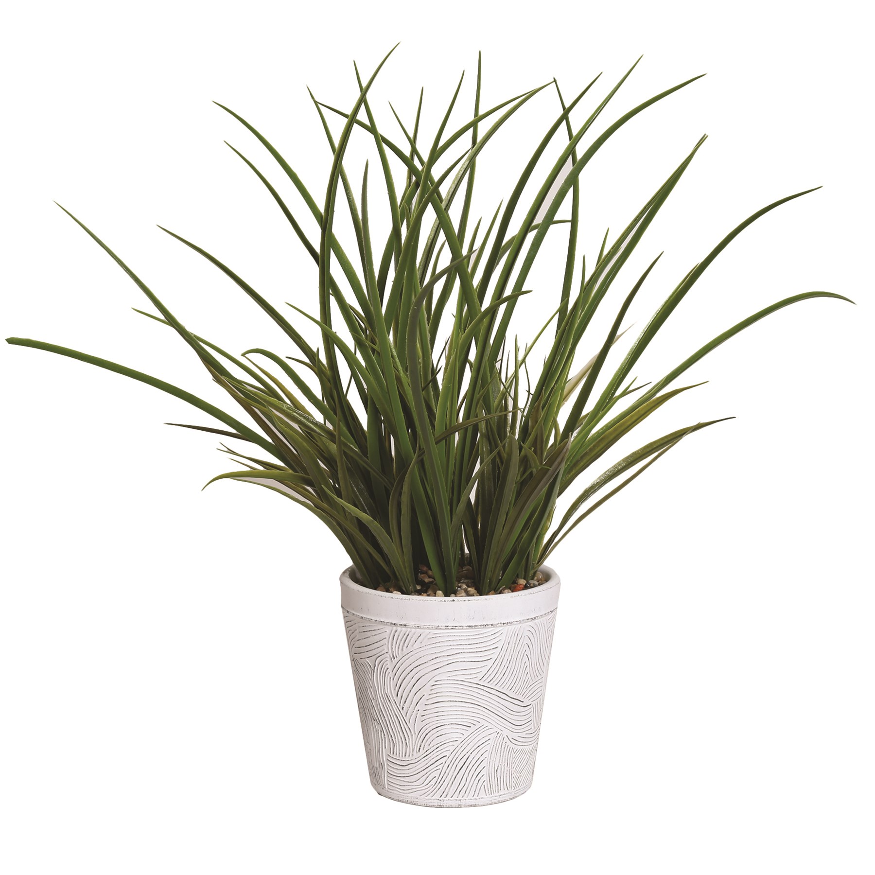 Grass in White Pot 42cm
