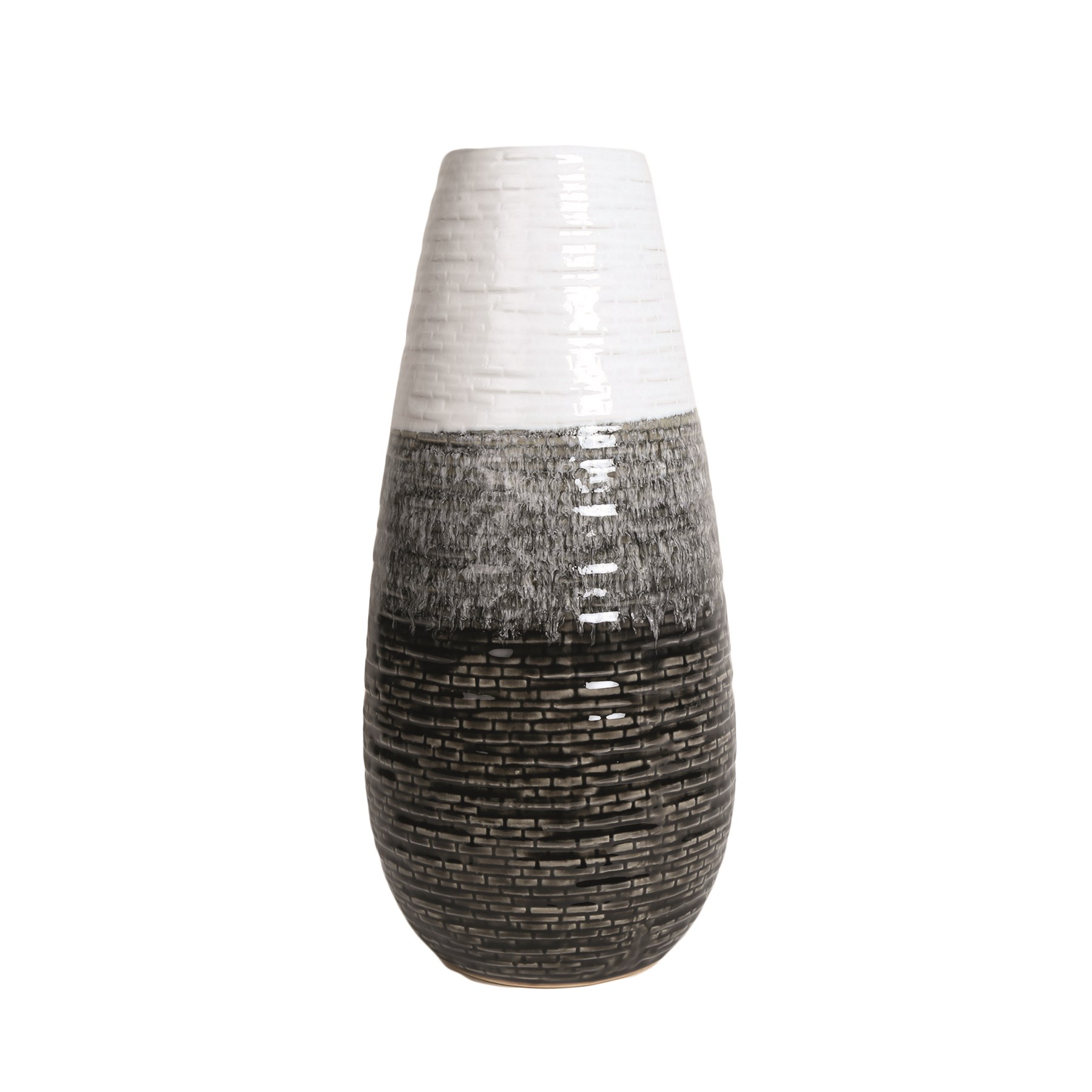 Grey Tone Ripple Vase 41.5cm