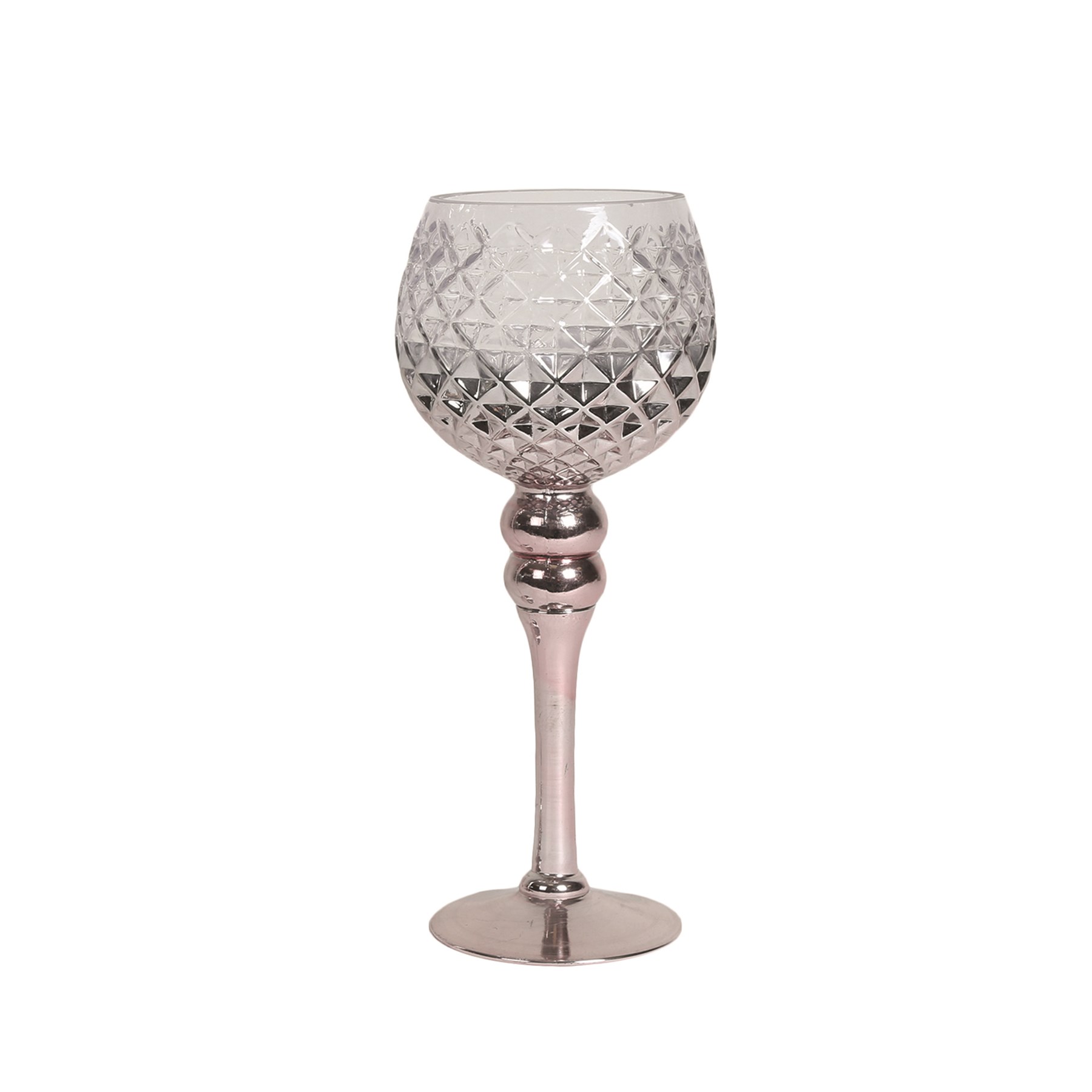Silver Goblet Candle Holder 30cm