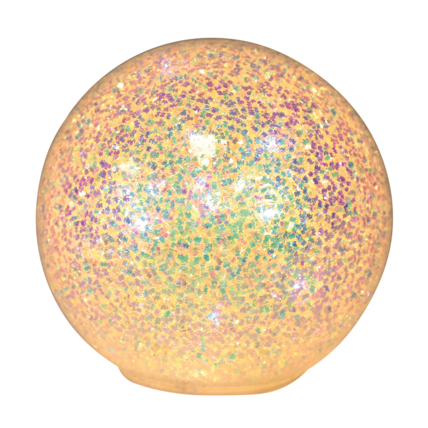 LED Light Up Glitter Sparkle Ball Decoration 15cm