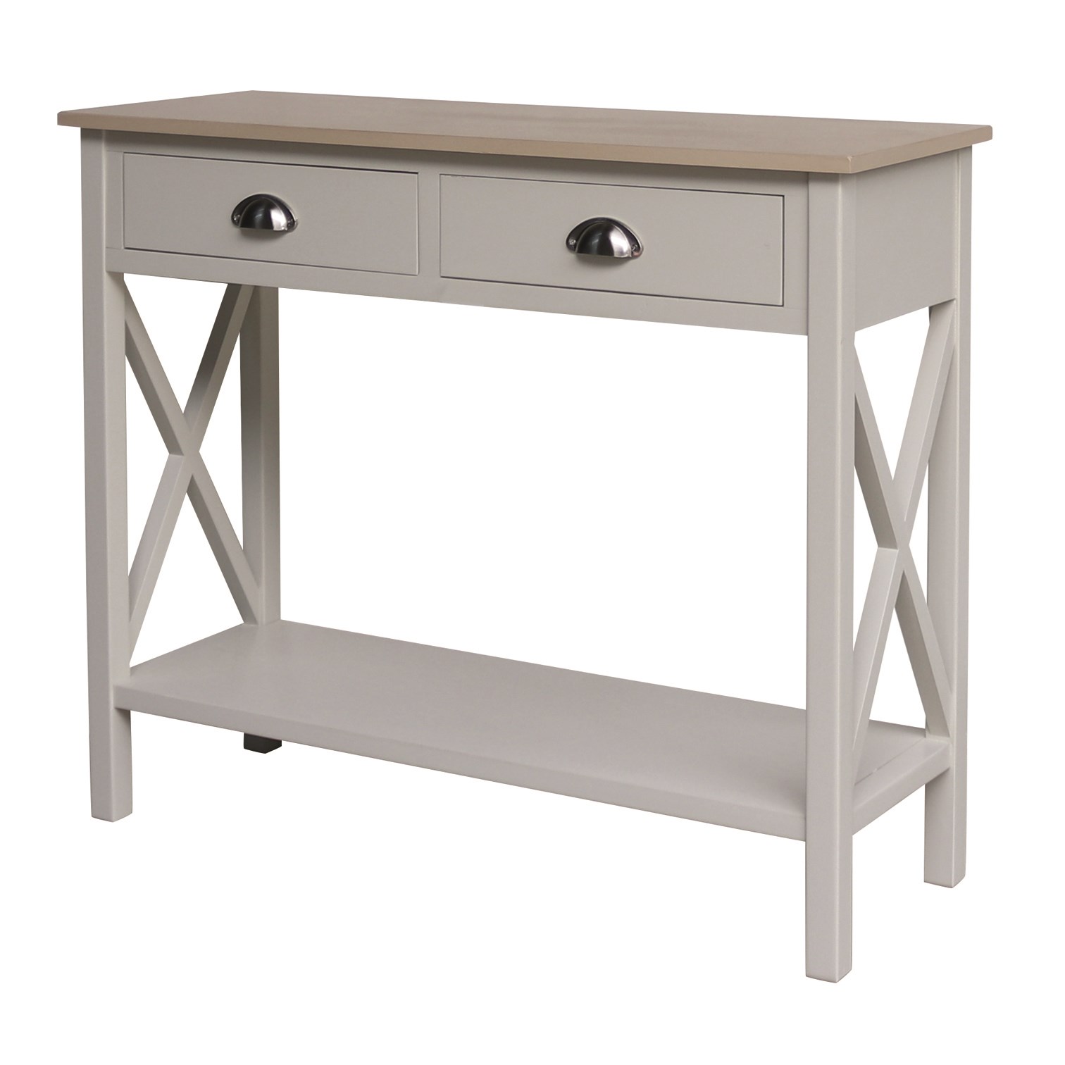 Linen Console Table 90cm