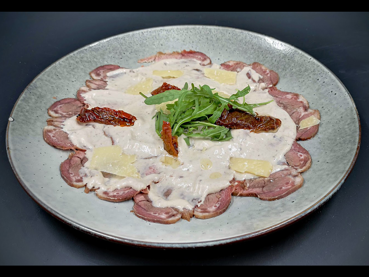 Veal tongue pastrami in vitello tonnato sauce Order Delivery Veal