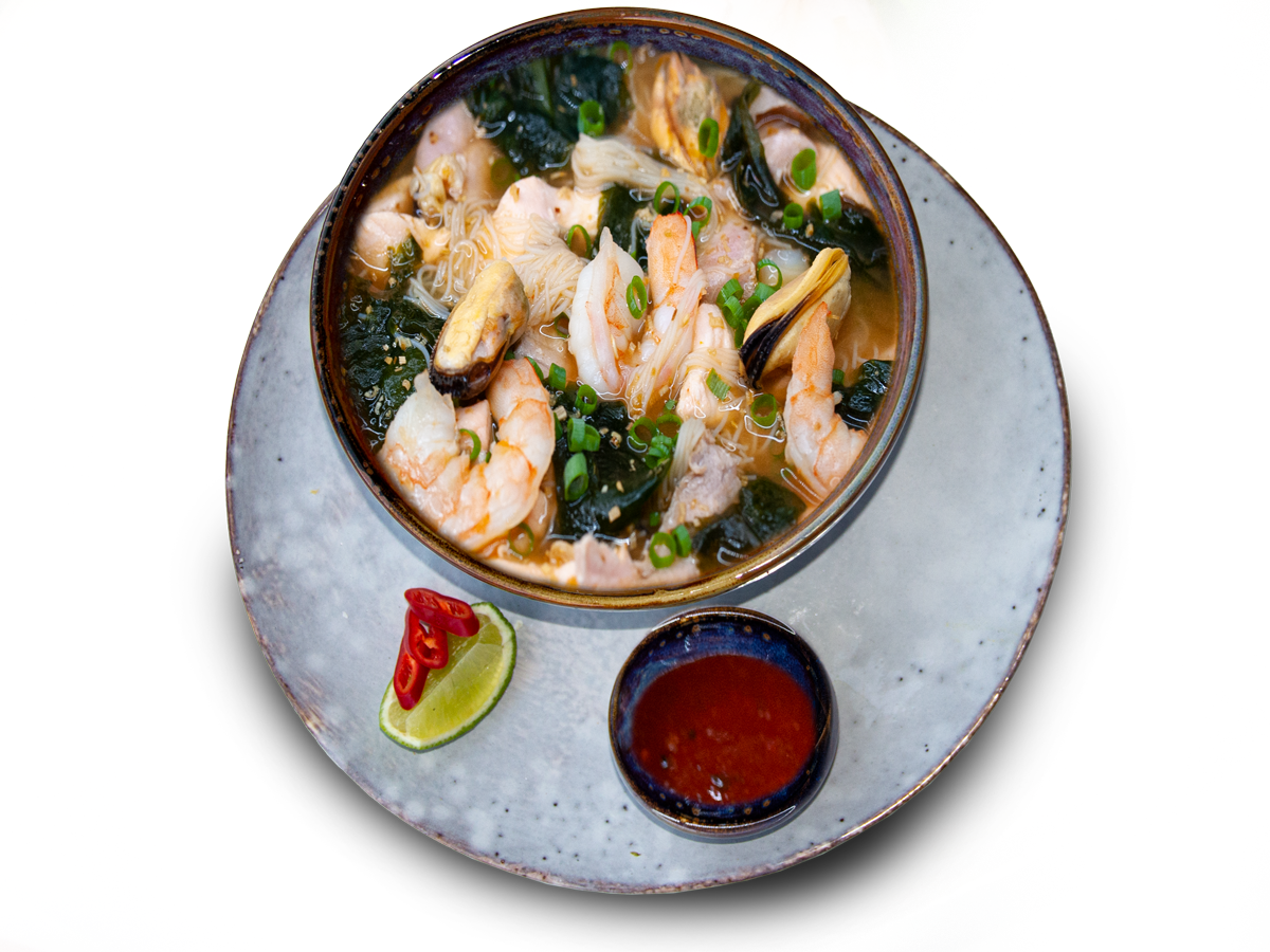 Spicy Seafood Miso Soup Order Delivery Spicy Seafood Miso Soup in