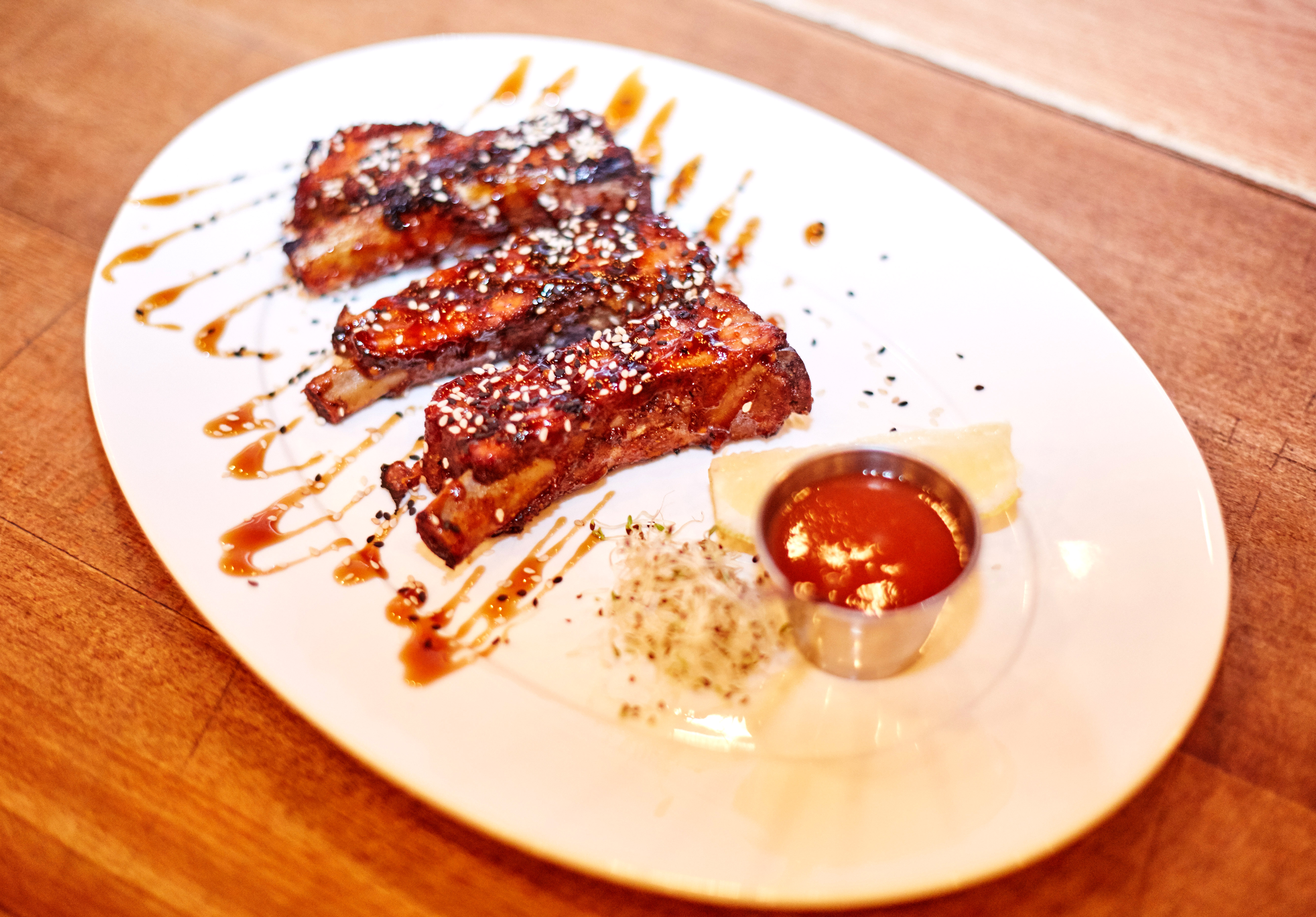 smoked pork ribs in jack daniels glaze