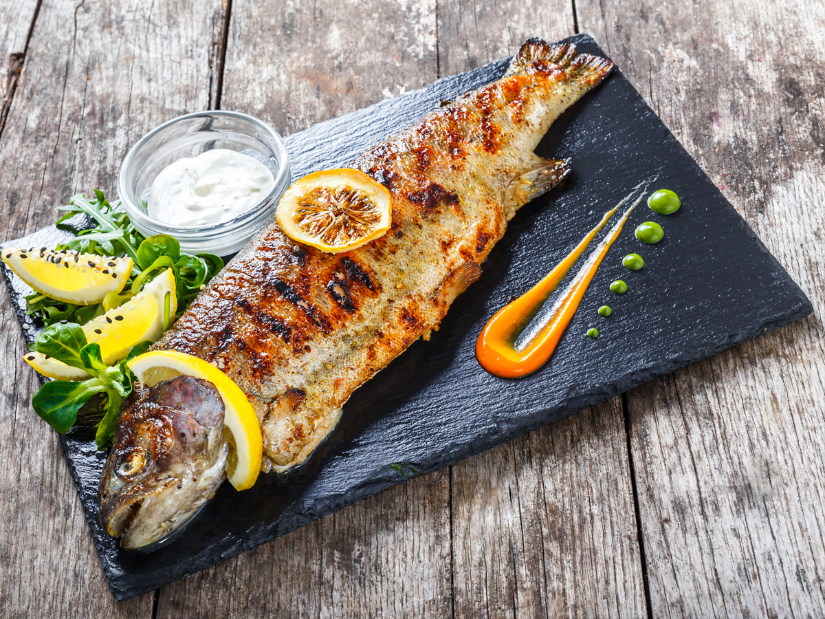 Grilled trout fish Order Delivery Grilled trout fish in Chisinau STRAUS