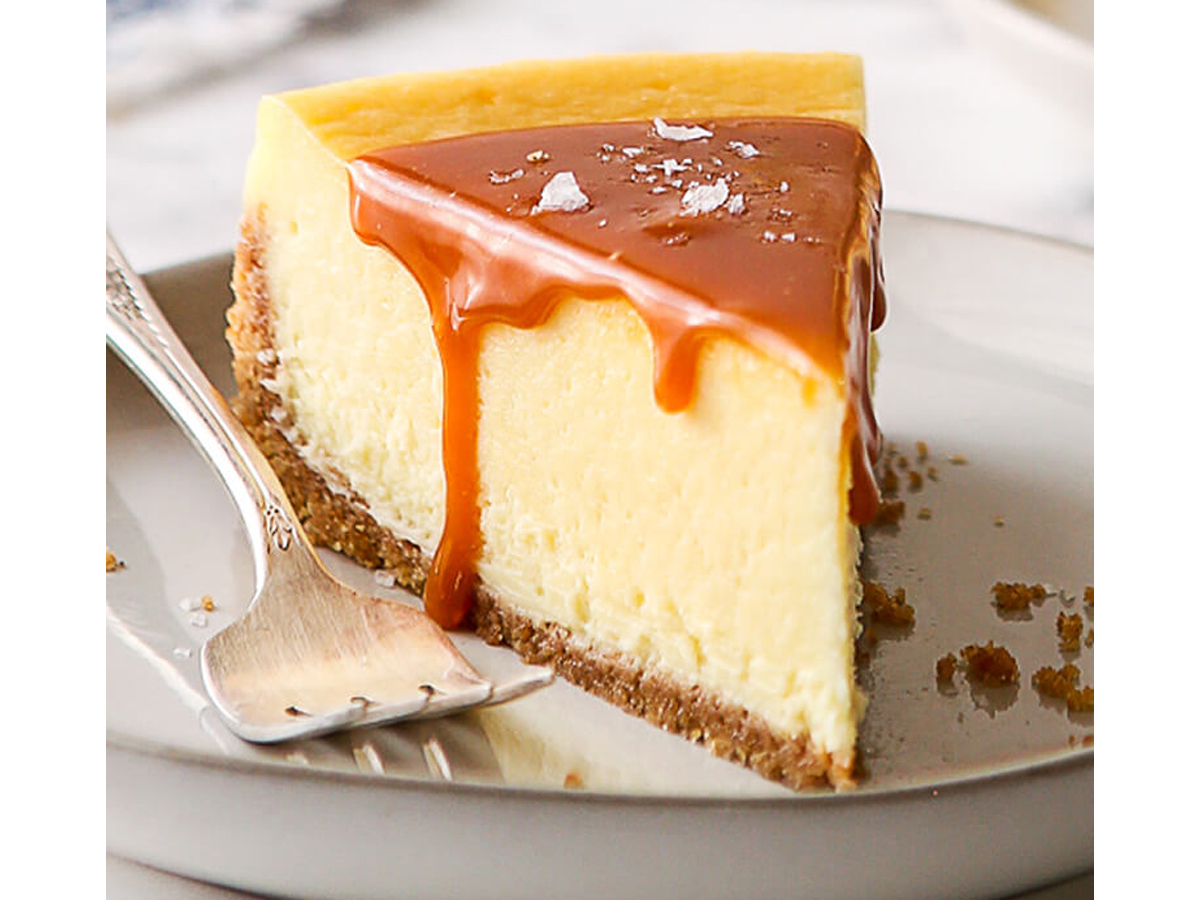 Cheesecake with salted caramel Order Delivery Cheesecake with salted