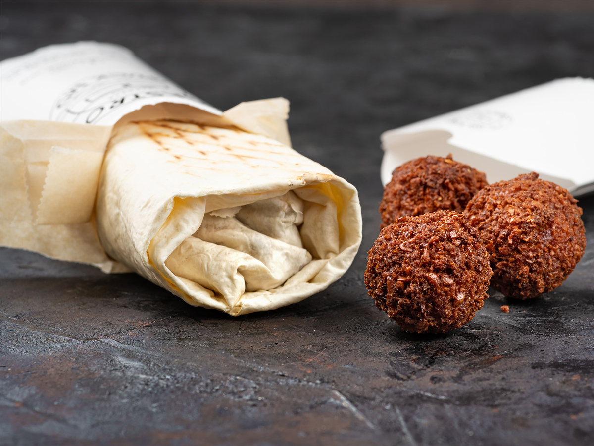 Shawarma with falafel Order Delivery Shawarma with falafel in