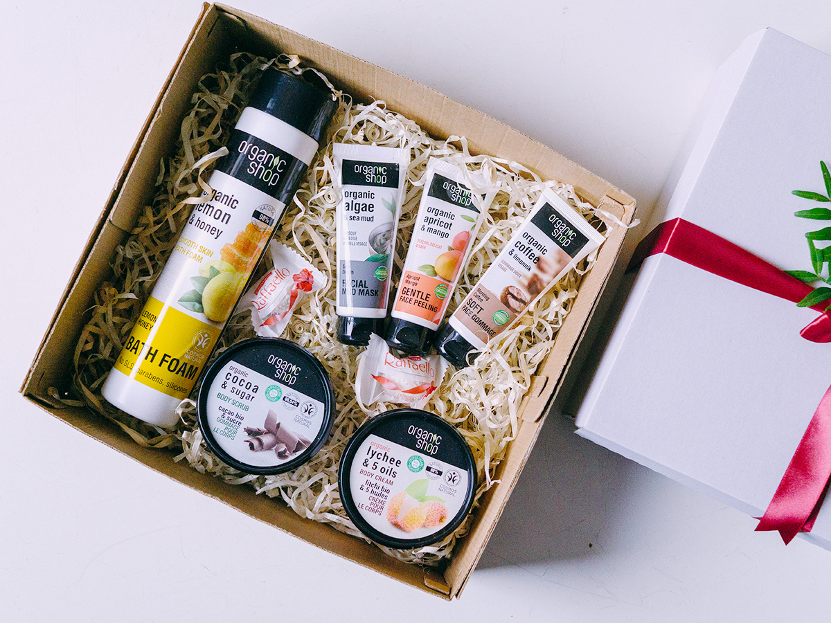 Gift Box Organic Cosmetics Order Delivery Gift Box Organic Cosmetics