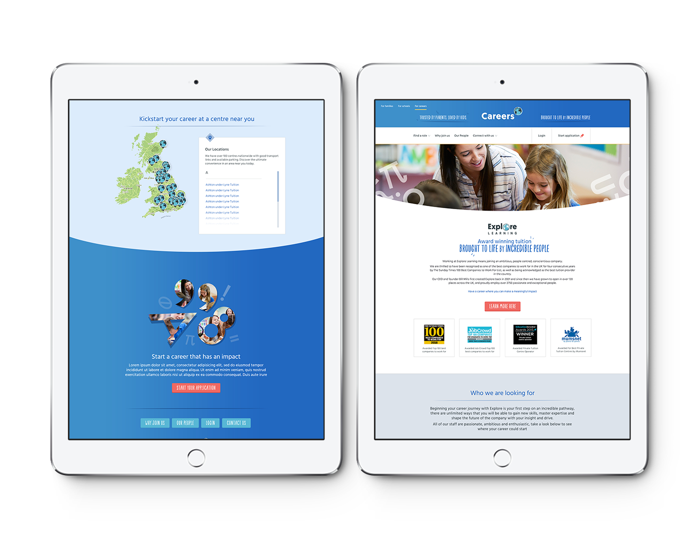 Explore Learning on Tablet