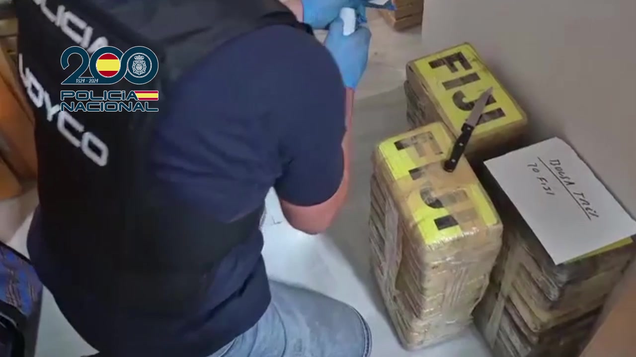 Pillan 282 kilos de cocaína en un piso turístico usado como guardería de droga en Málaga
