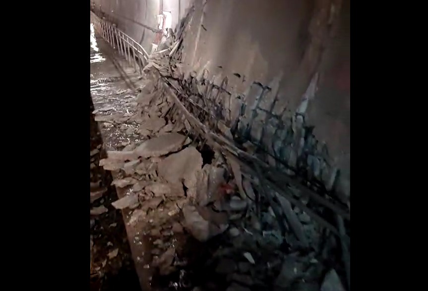 El desprendimiento del tramo del AVE en Málaga se agrava y obliga al cierre del túnel 