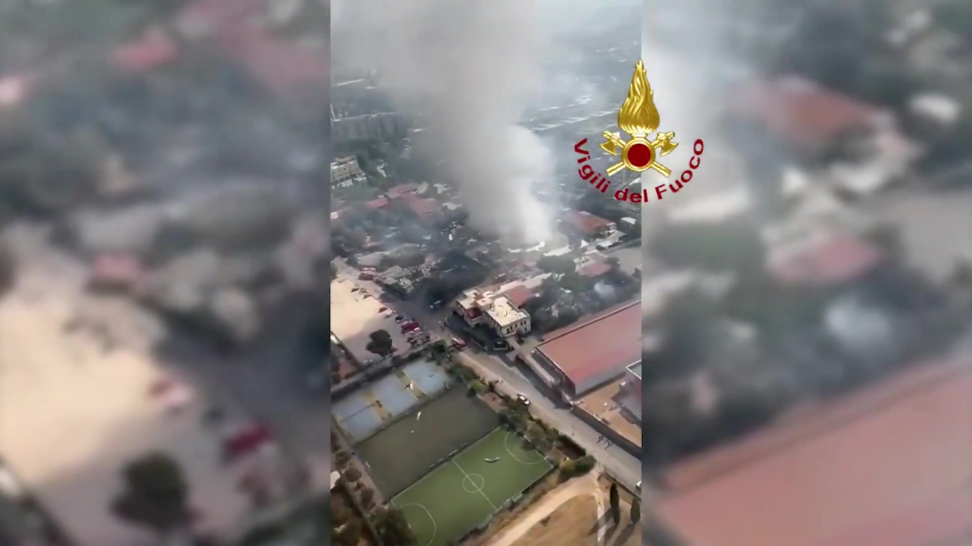 Heridas 25 personas por una explosión en una gasolinera en Roma