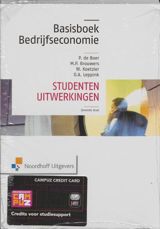 Basisboek Bedrijfseconomie Pdf