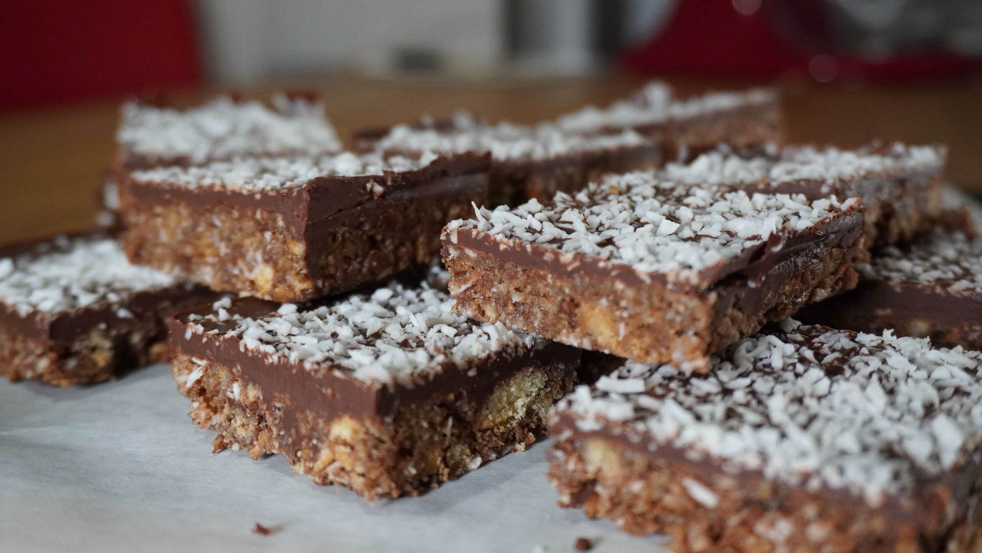 No-bake Chocolate Coconut Slice