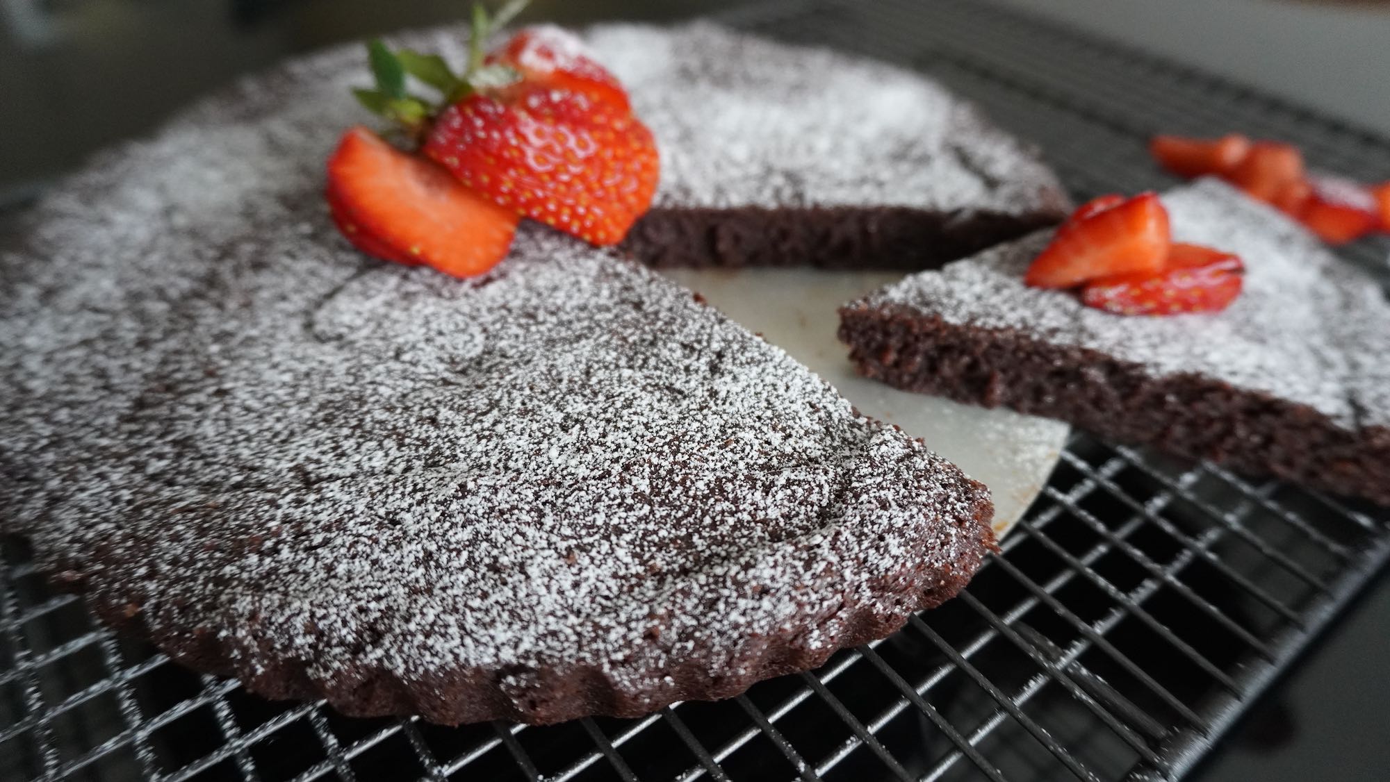 Swedish Kladdkaka (Sticky Chocolate Cake) with Spelt Flour – Easy Recipe
