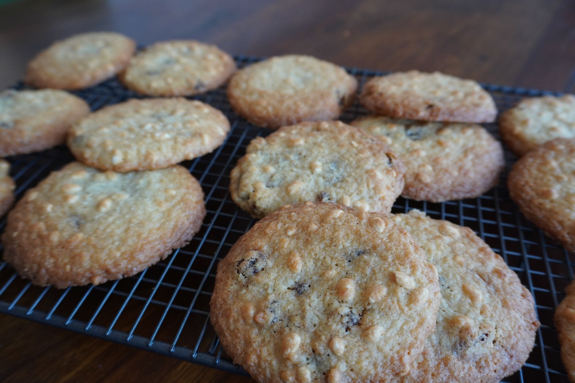 Puffed Rice Cookies: 10 mins make + 10 mins bake