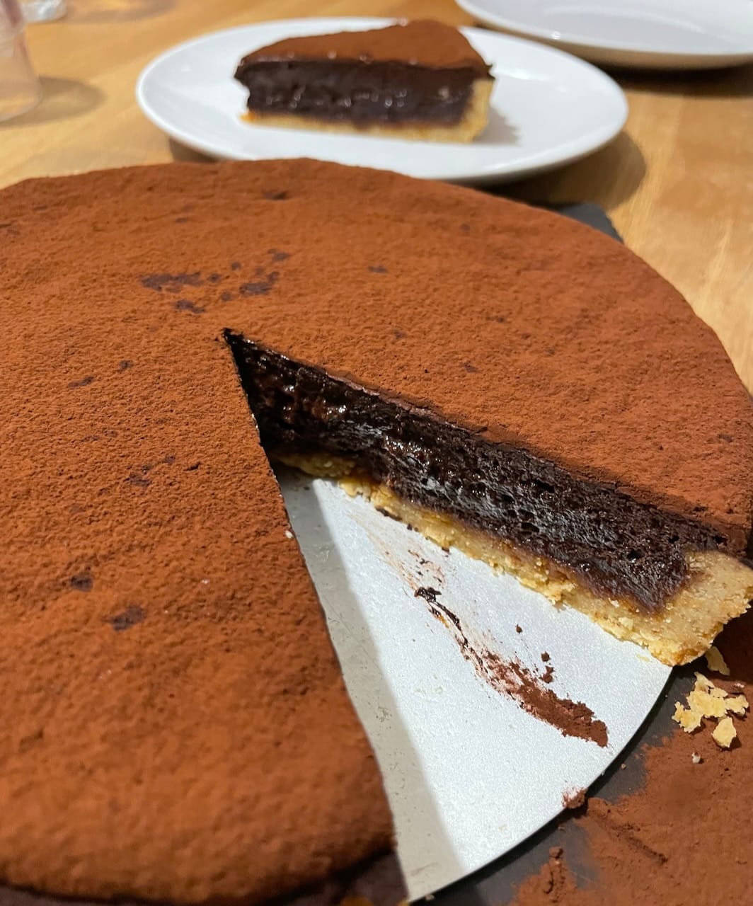 Impressive Chocolate Tart with Spelt Almond Crust – Perfect for Guests