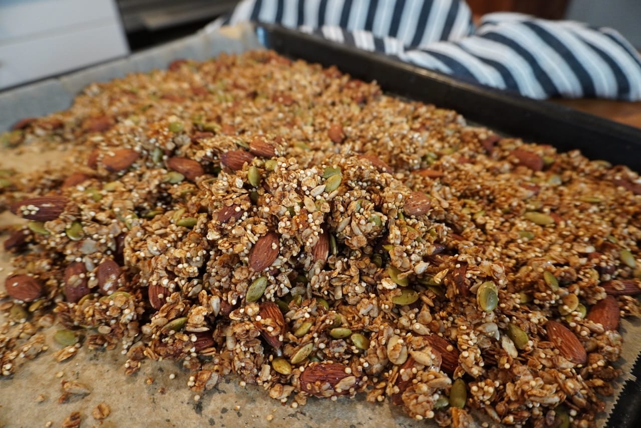 Gluten Free Quinoa Granola with Coconut Oil
