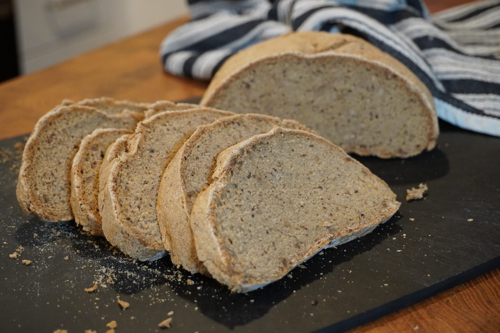Easy Gluten-Free Vegan Bread (Sliceable Thin Crust)