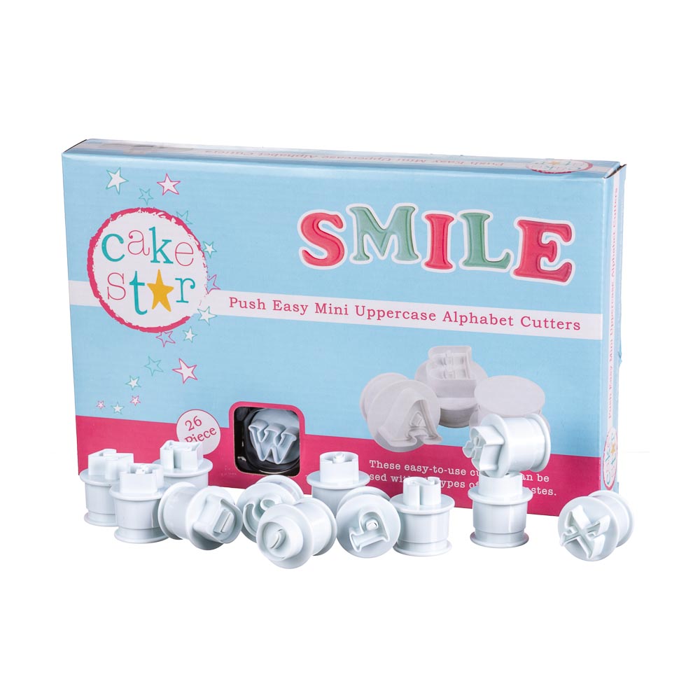 Cake Star Push Easy Alphabet Cutters Cake Star Push Easy Alphabet Cutters