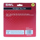 SWL - HEX KEY SET - 14 PACK
