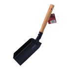 SWL - 4" METAL DUST PAN WITH WOODEN HANDLE