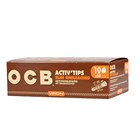 OCB CHARCOAL ACTIVE SLIM UNBLEACHED FLITER TIPS 50S - 10 PACK