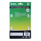 SWL - TWIST TIE DISPENSER WITH CUTTER 25M - 2 PACK