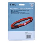 SWL - ADJUSTABLE LUGGAGE STRAP - 2 PACK