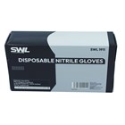SWL - BLACK DISPOSABLE NITRILE GLOVES EXTRA LARGE - 100 PACK