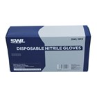 SWL - BLUE DISPOSABLE NITRILE GLOVES MEDIUM - 100 PACK