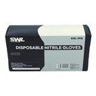 SWL - BLACK DISPOSABLE NITRILE GLOVES LARGE - 100 PACK
